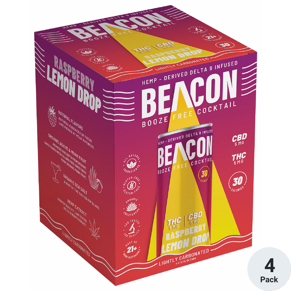 Beacon THC 5mg Raspberry Lemon Drop | Total Wine & More