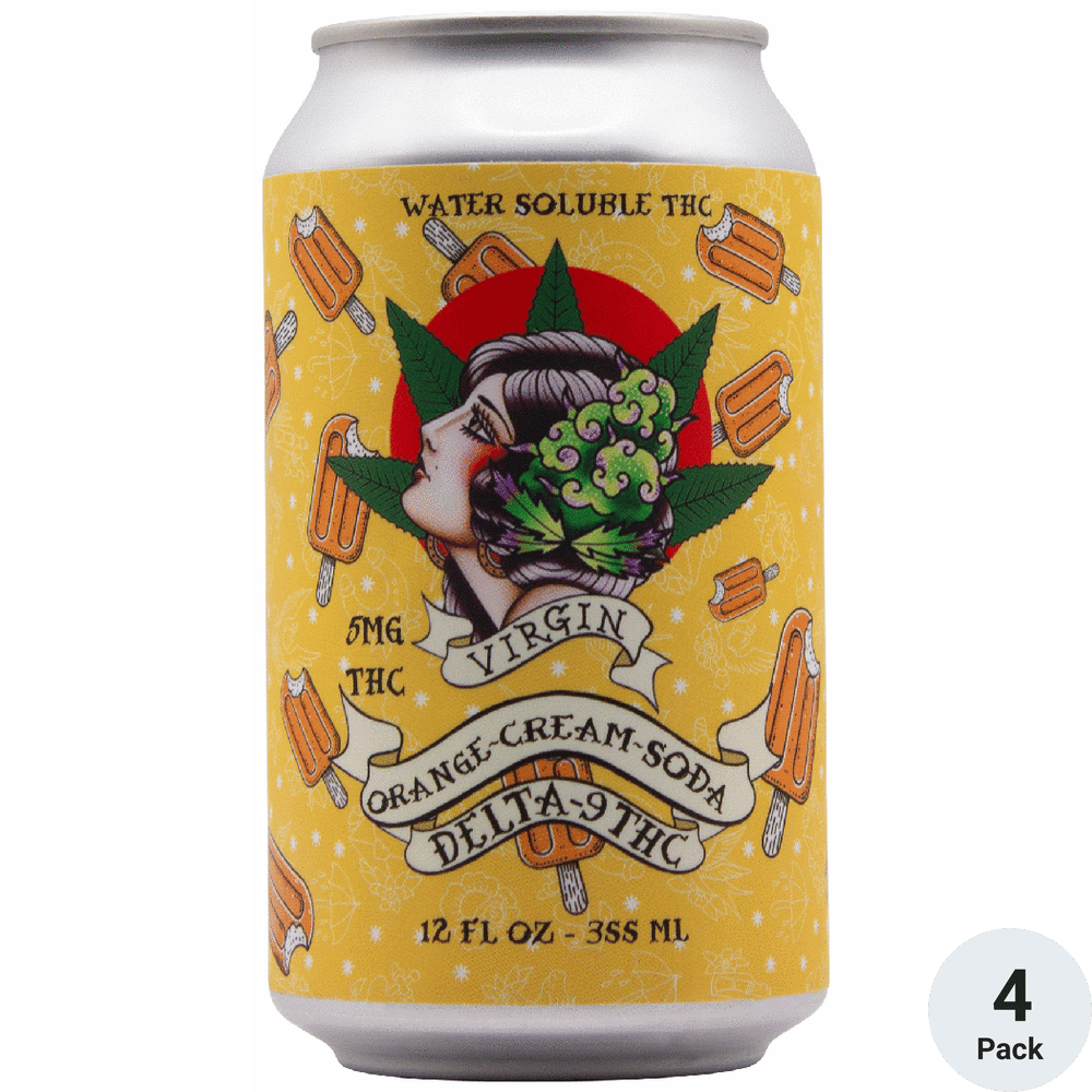 Virgin Hemp Farms THC 5mg Orange Cream Soda | Total Wine & More