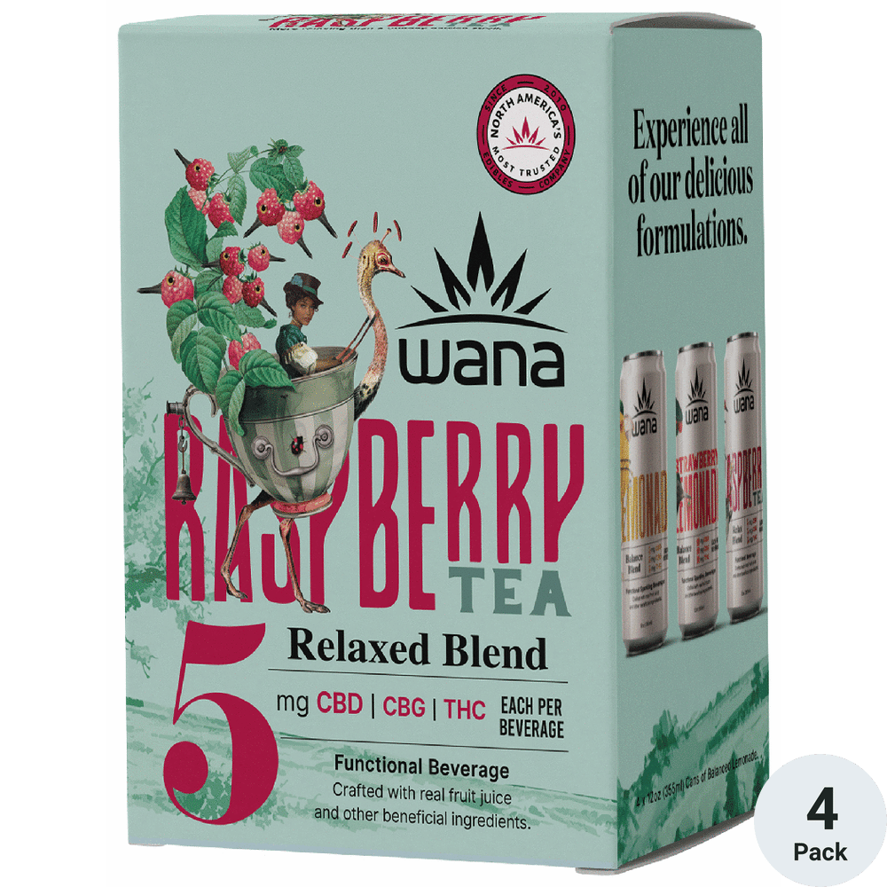 Wana THC 5mg Raspberry Iced Tea