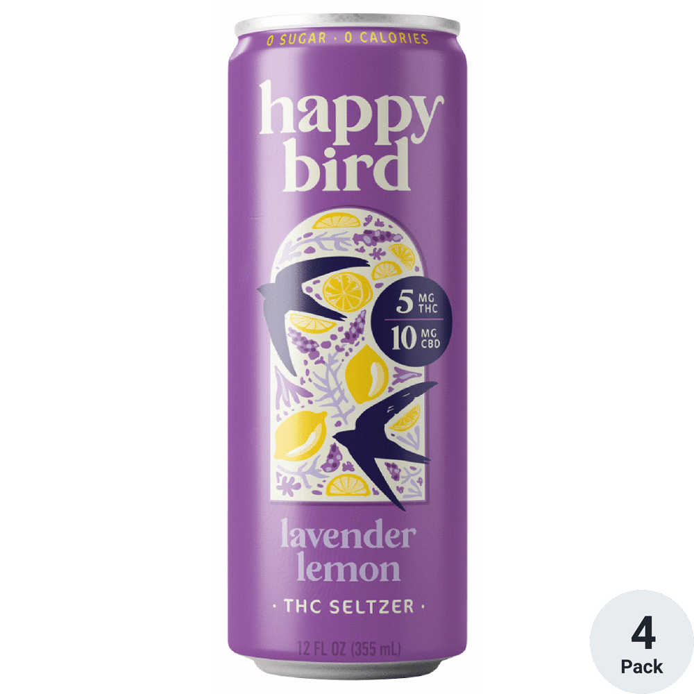 Happy Bird THC 5mg Lavender Lemon | Total Wine & More
