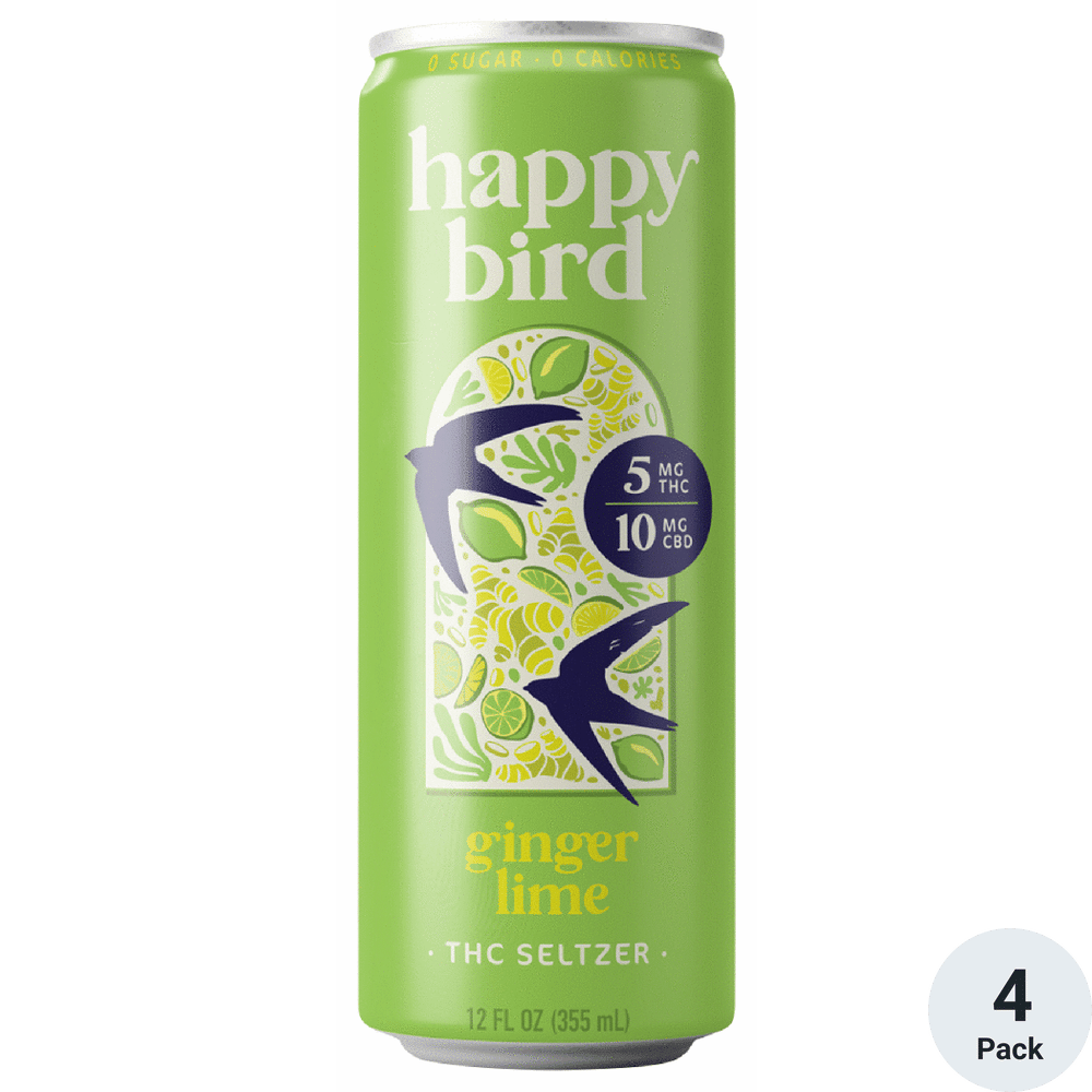 Happy Bird THC 5mg Ginger Lime | Total Wine & More
