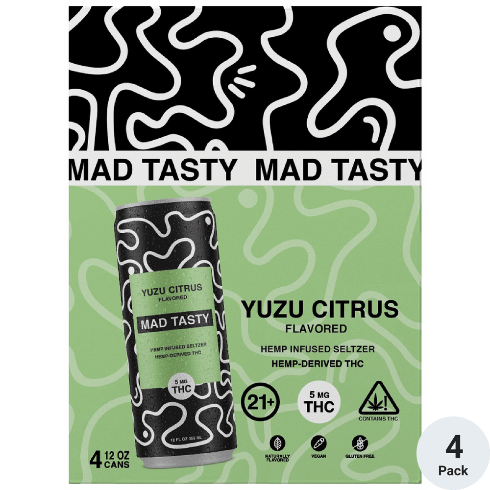 Mad Tasty THC 5mg Yuzu Citrus | Total Wine & More