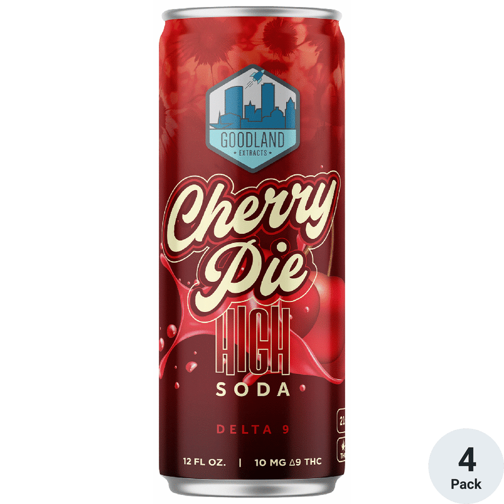 Goodland THC 10mg Cherry Pie High Soda | Total Wine & More
