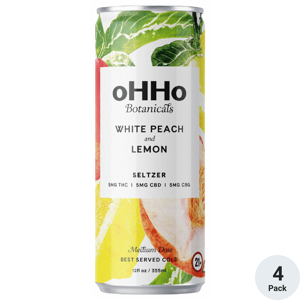 oHHo THC 5mg White Peach and Lemon