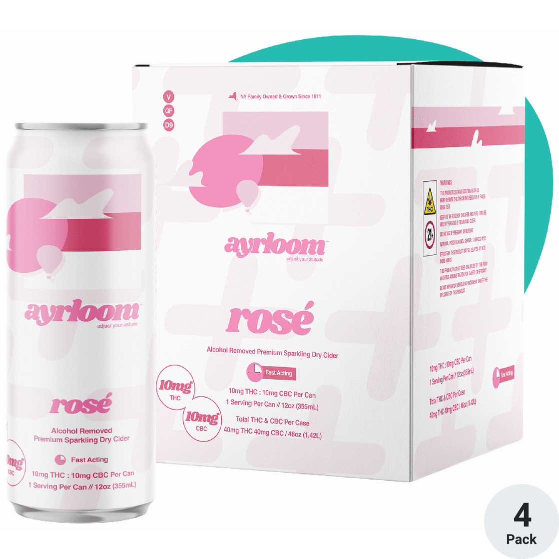 Ayrloom THC 10mg Rose
