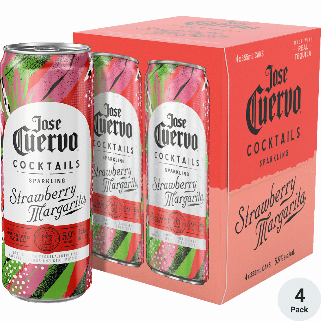 Jose Cuervo Sparkling Strawberry Margarita Cocktail