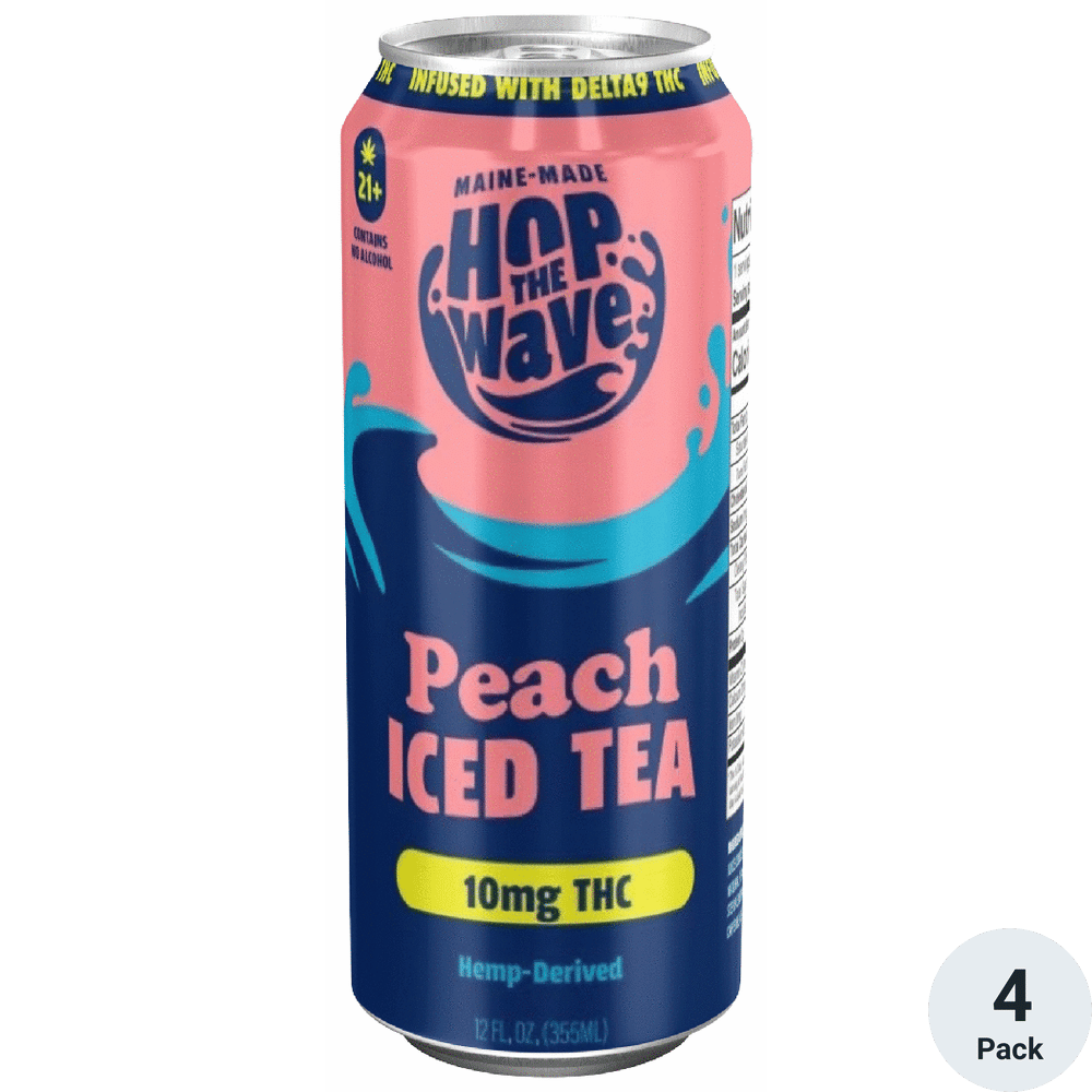 Hop The Wave THC 10mg Peach Tea