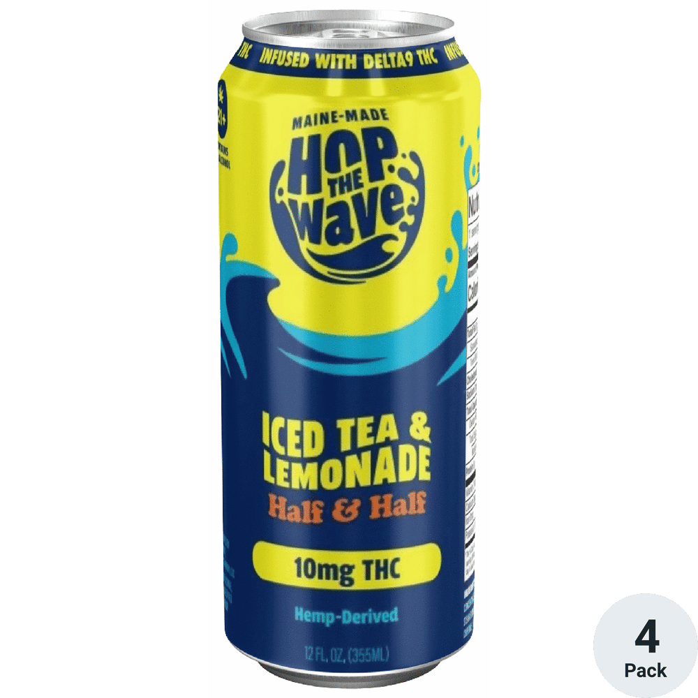 Hop The Wave THC 10mg Iced Tea & Lemonade | Total Wine & More