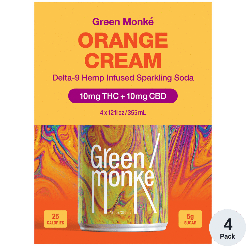 Green Monke THC 10mg Orange Cream