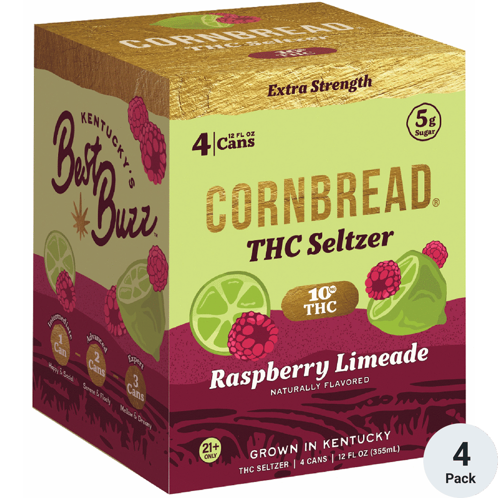 Cornbread THC 10mg Raspberry Limeade | Total Wine & More