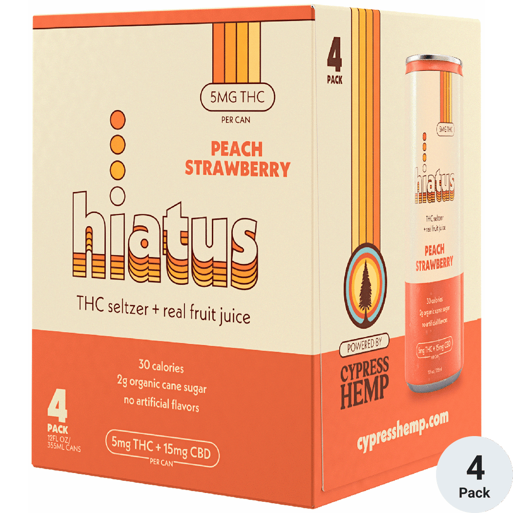 Hiatus THC 5mg Peach-Strawberry