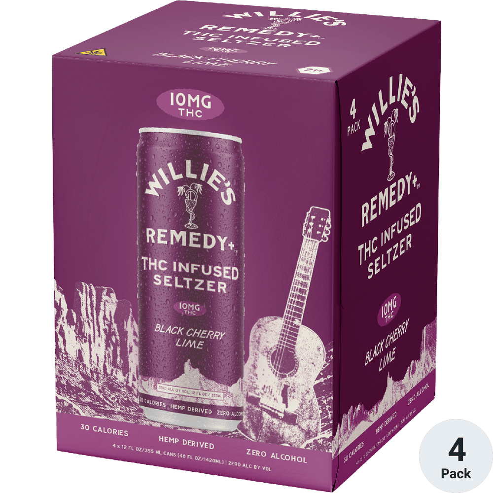 Willie's & Soda THC 10mg Black Cherry Lime