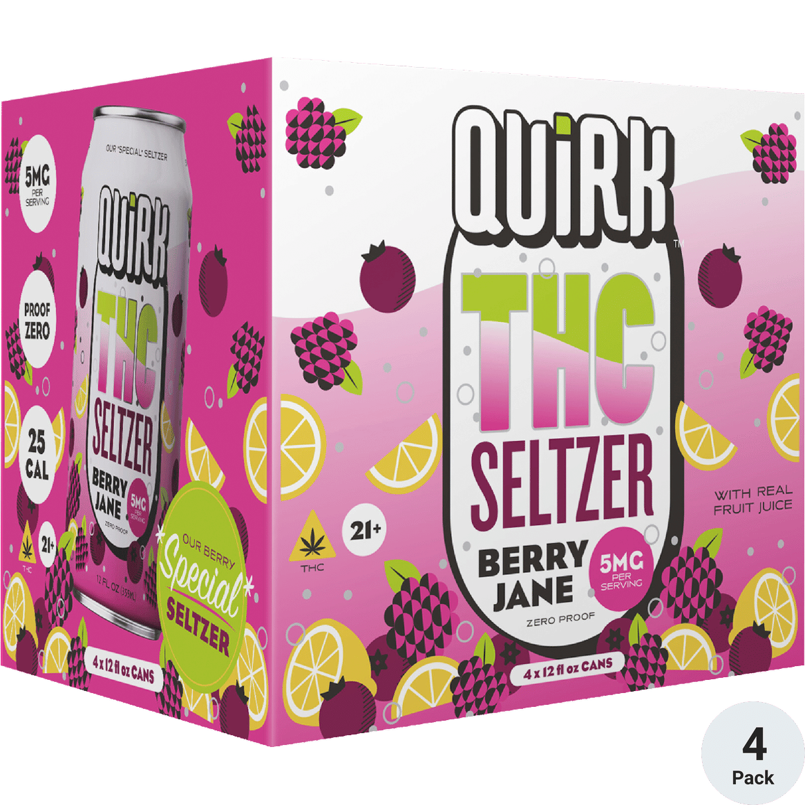 Boulevard Quirk THC 5mg Berry Jane | Total Wine & More