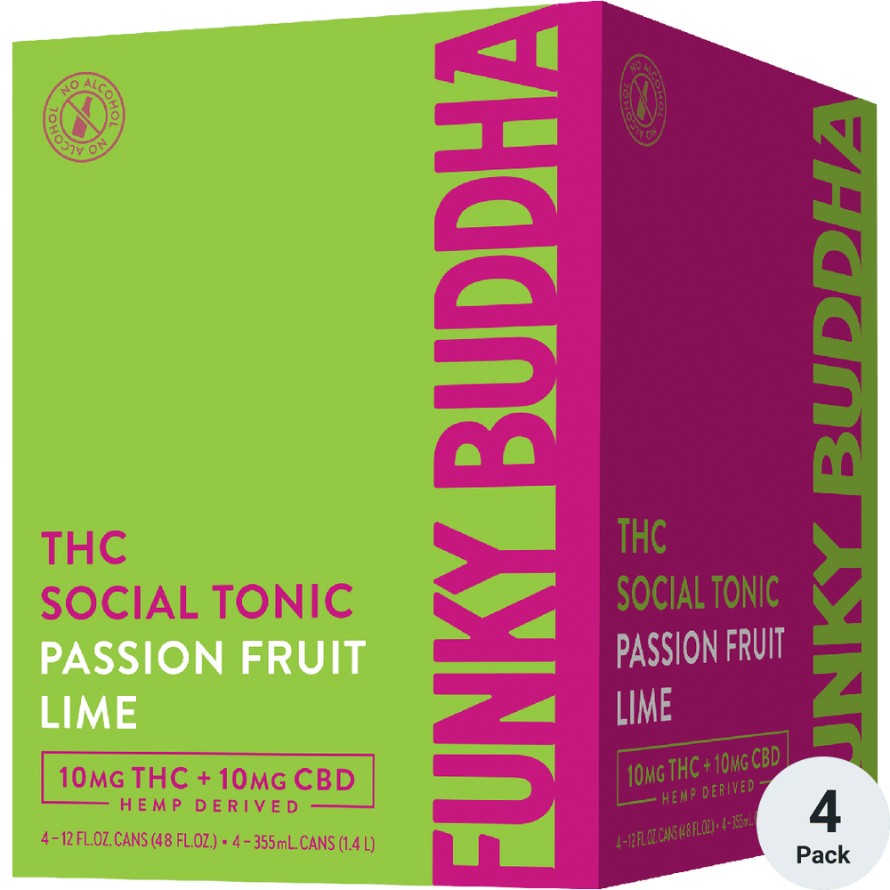 Funky Buddha THC 10mg Passionfruit Lime
