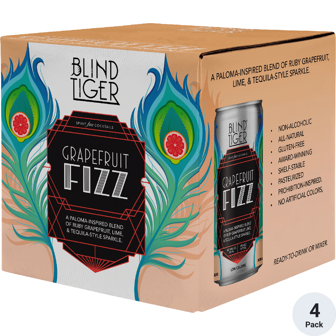 Blind Tiger Non-Alcoholic Grapefruit Fizz | Total Wine & More