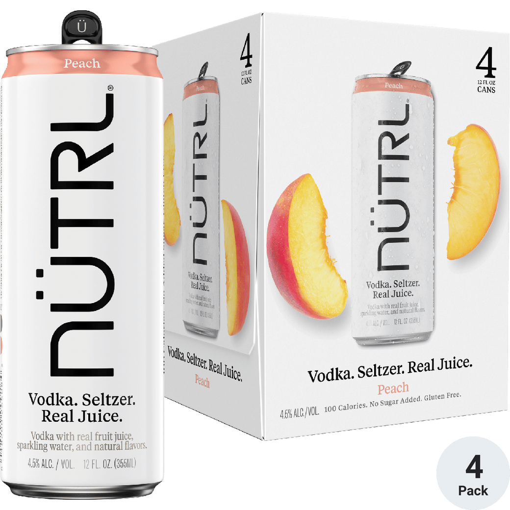 Nutrl Peach Vodka Hard Seltzer
