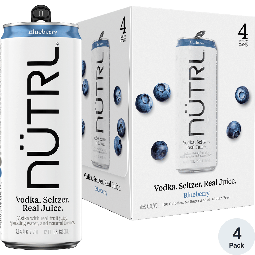 Nutrl Blueberry Vodka Hard Seltzer