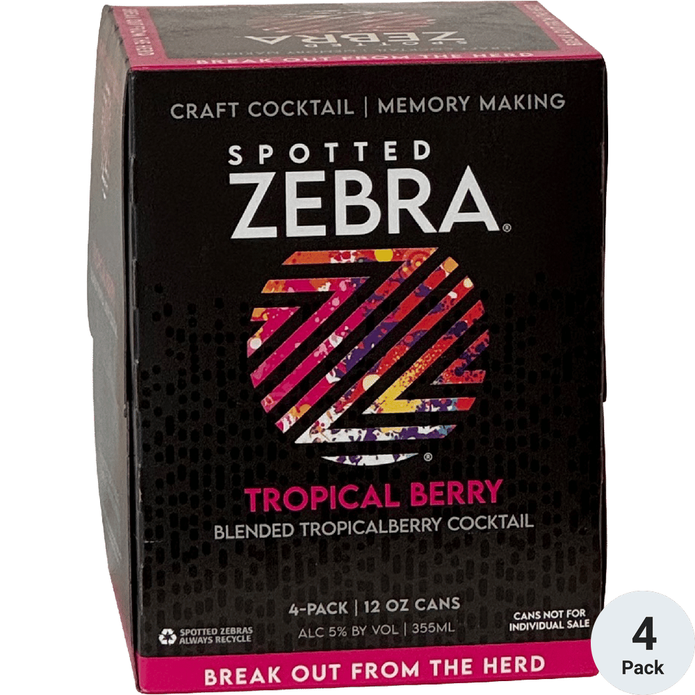 Spotted Zebra Tropical Berry Cocktail
