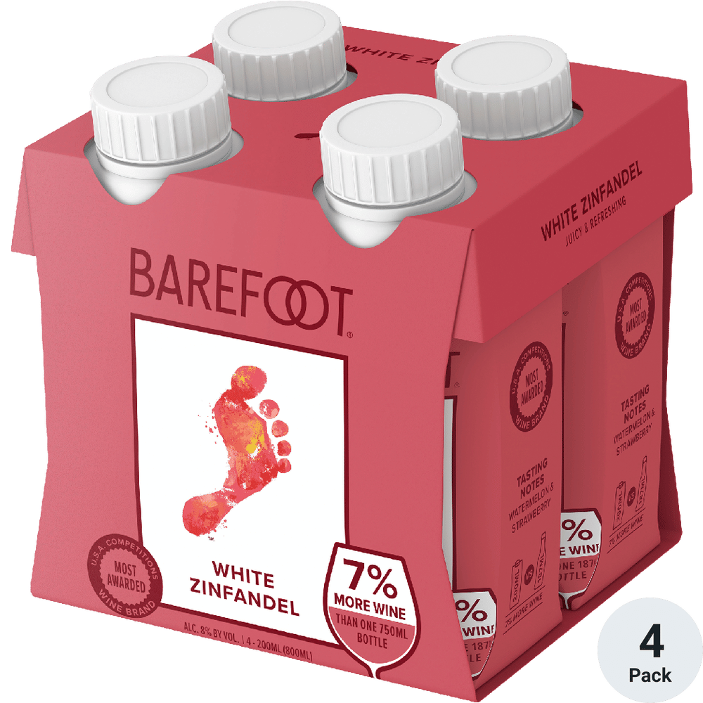 Barefoot White Zinfandel Tetra