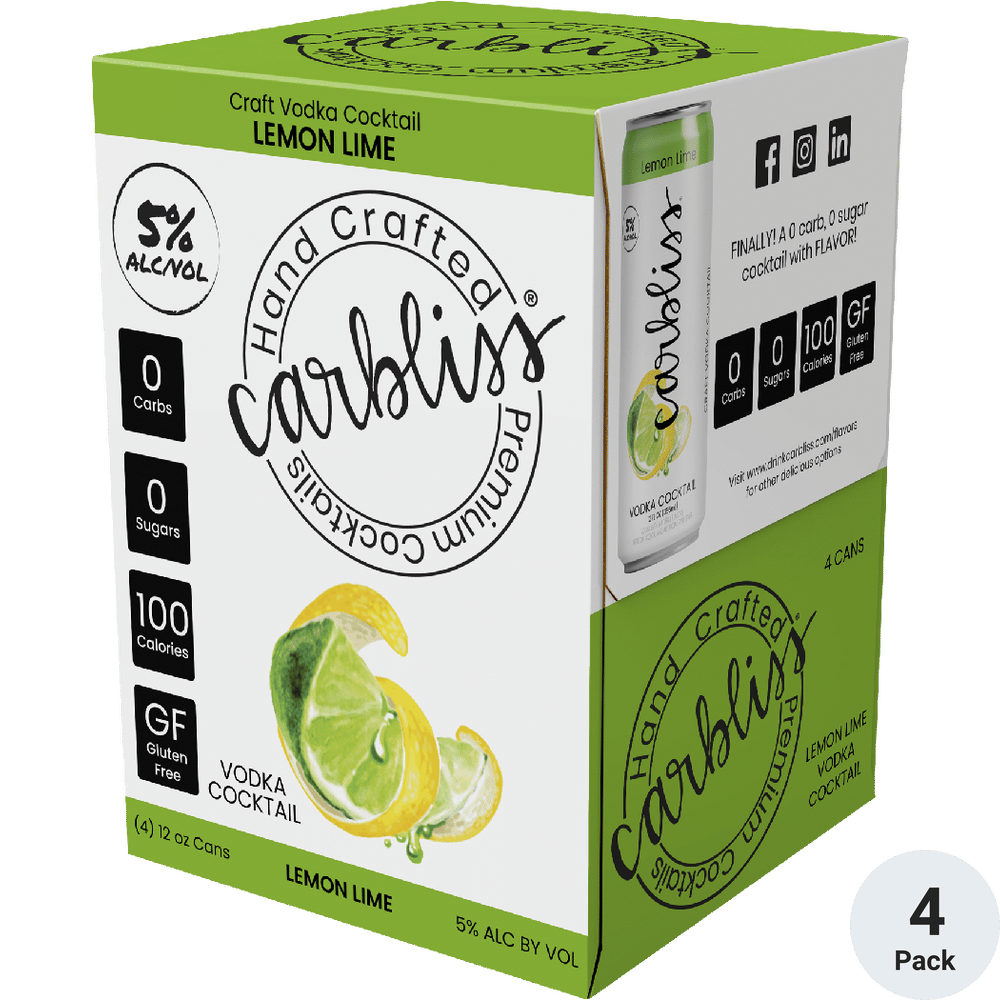Carbliss Vodka Lemon Lime