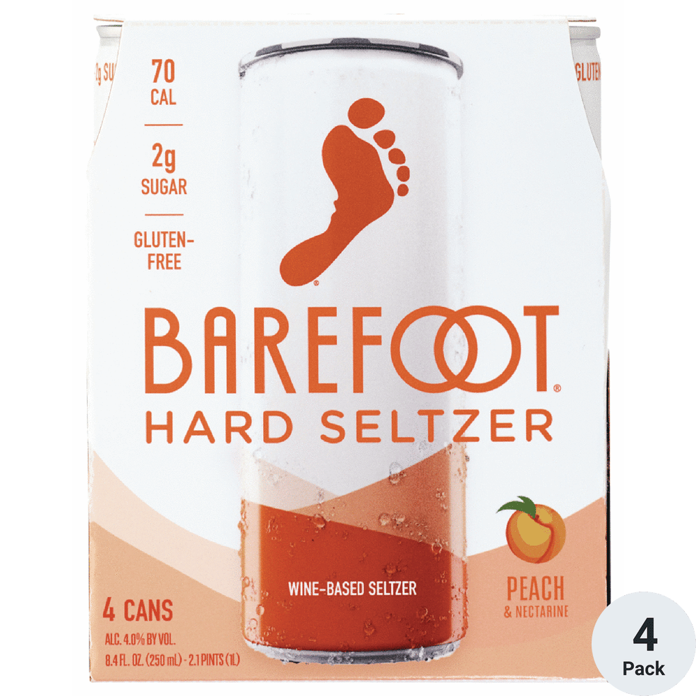 Barefoot Peach & Nectarine Hard Seltzer
