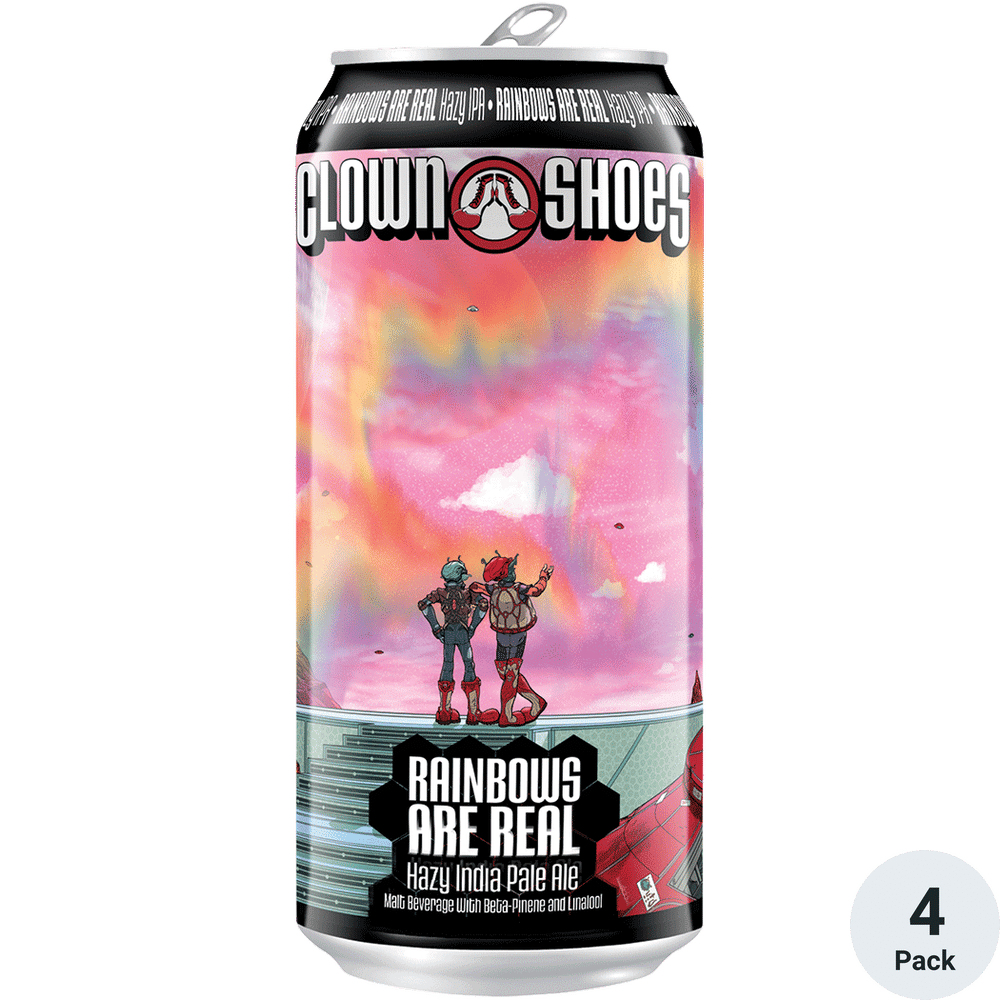 Clown Shoes Rainbows are Real Hazy IPA infused with terpenes