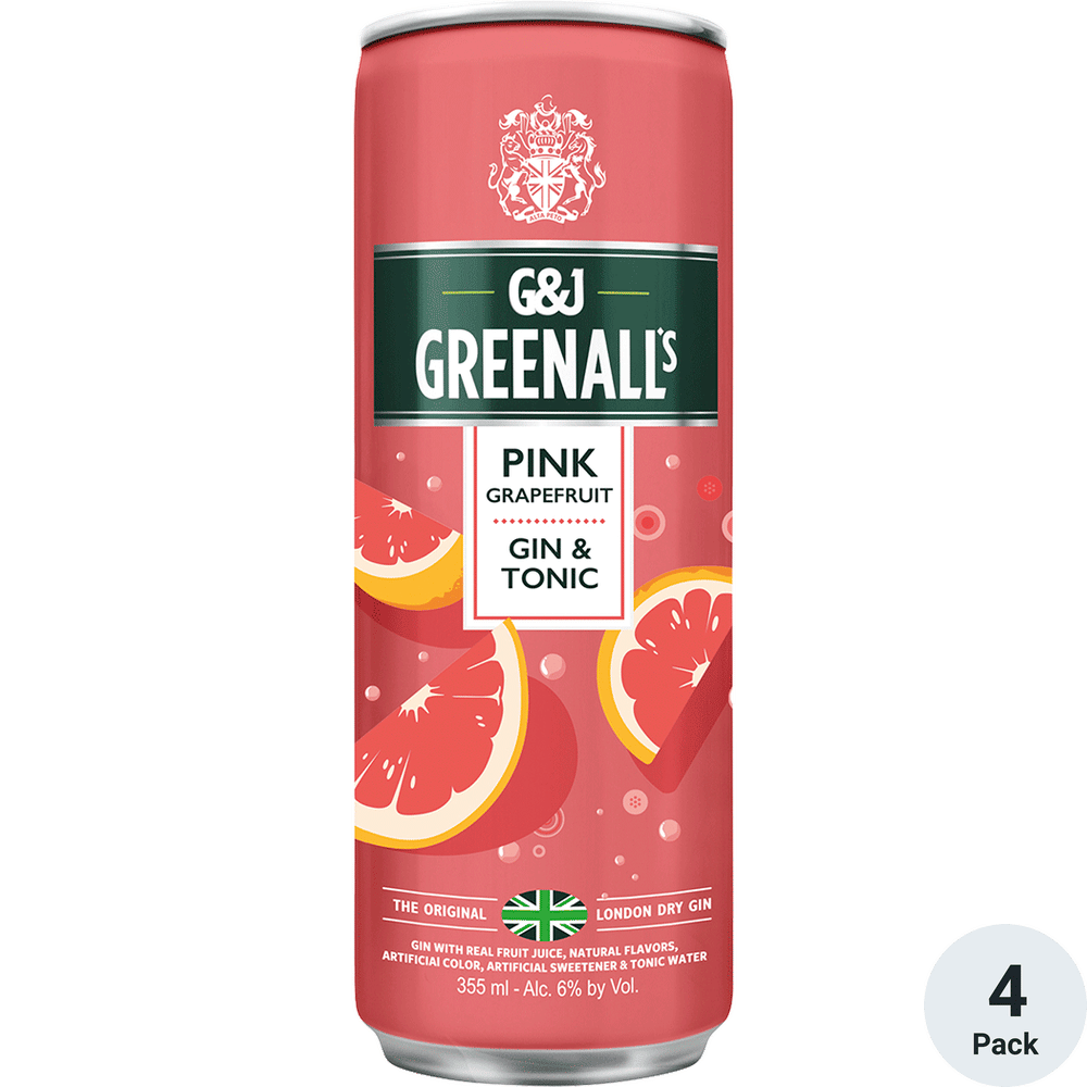 G&J Greenall's Pink Grapefruit Gin & Tonic