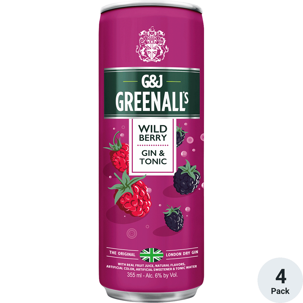 G&J Greenall's Wild Berry Gin & Tonic