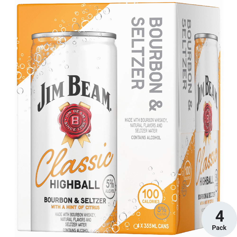 Jim Beam Classic Highball Bourbon Seltzer | Total Wine & More