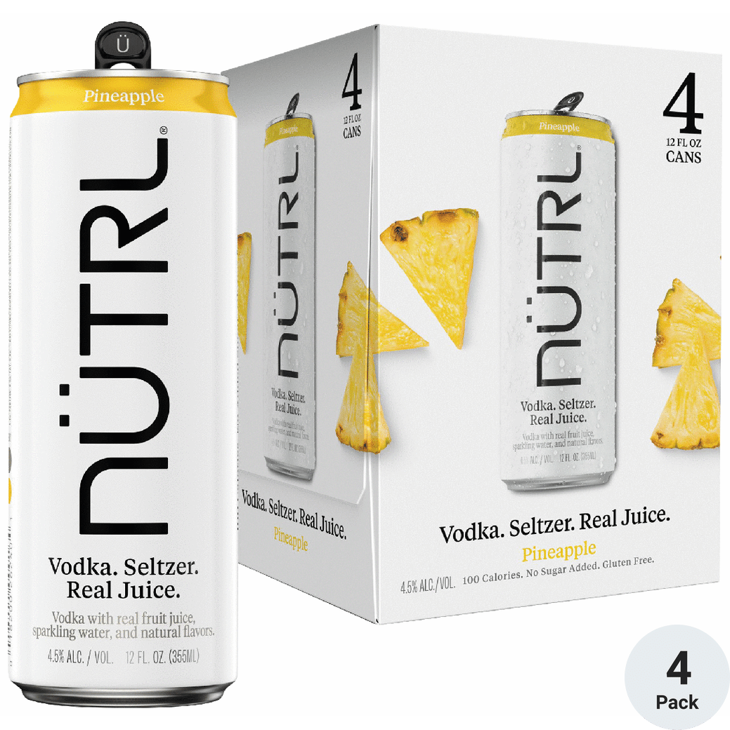 NUTRL Pineapple Vodka Hard Seltzer