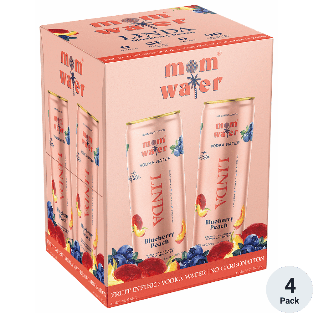 Mom Water Blueberry Peach Linda | Total Wine & More