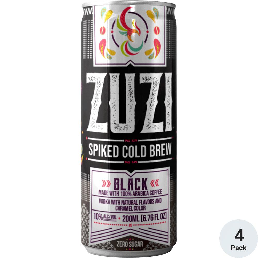 Zuzi Spiked Black Cold Brew Sugar Free | Total Wine & More