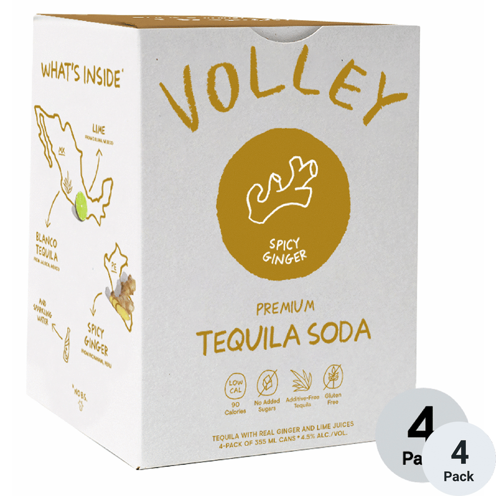 Volley Spicy Ginger Tequila Seltzer | Total Wine & More