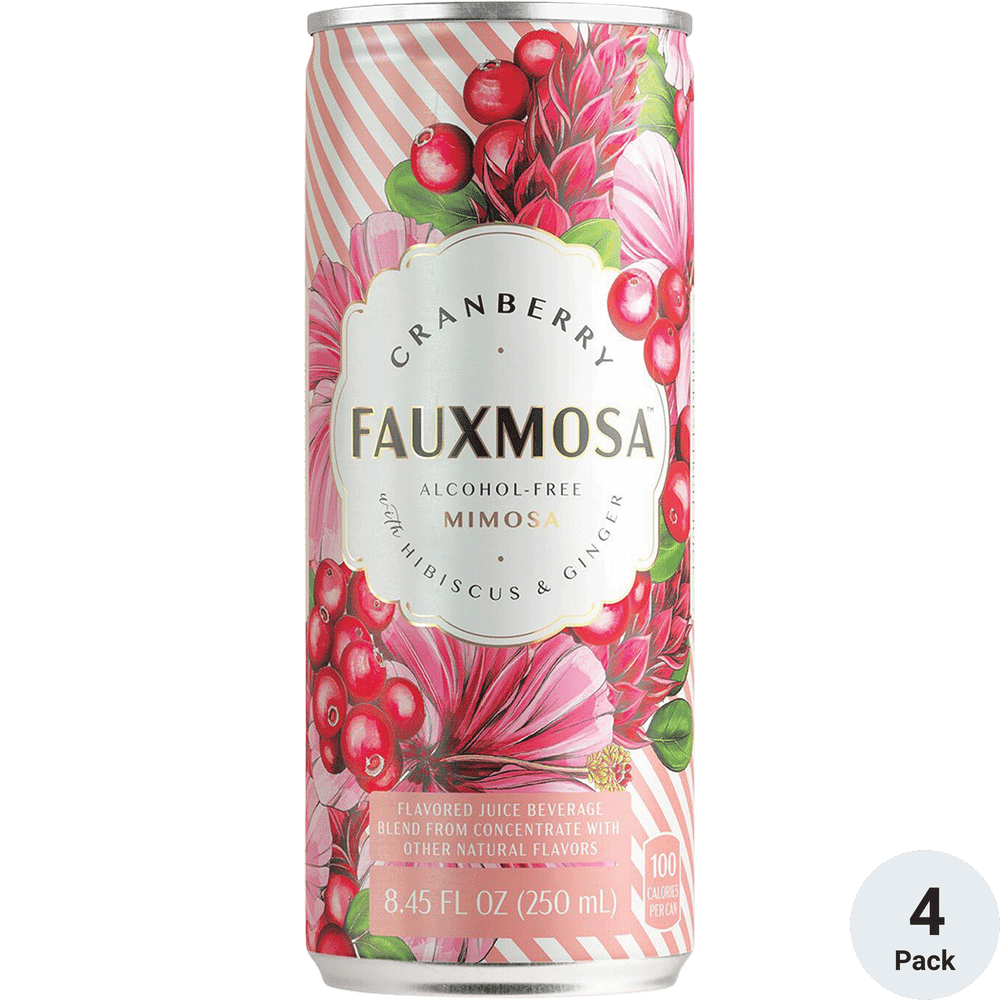 Fauxmosa Cranberry Hibiscus & Ginger Non-Alcoholic Mimosa