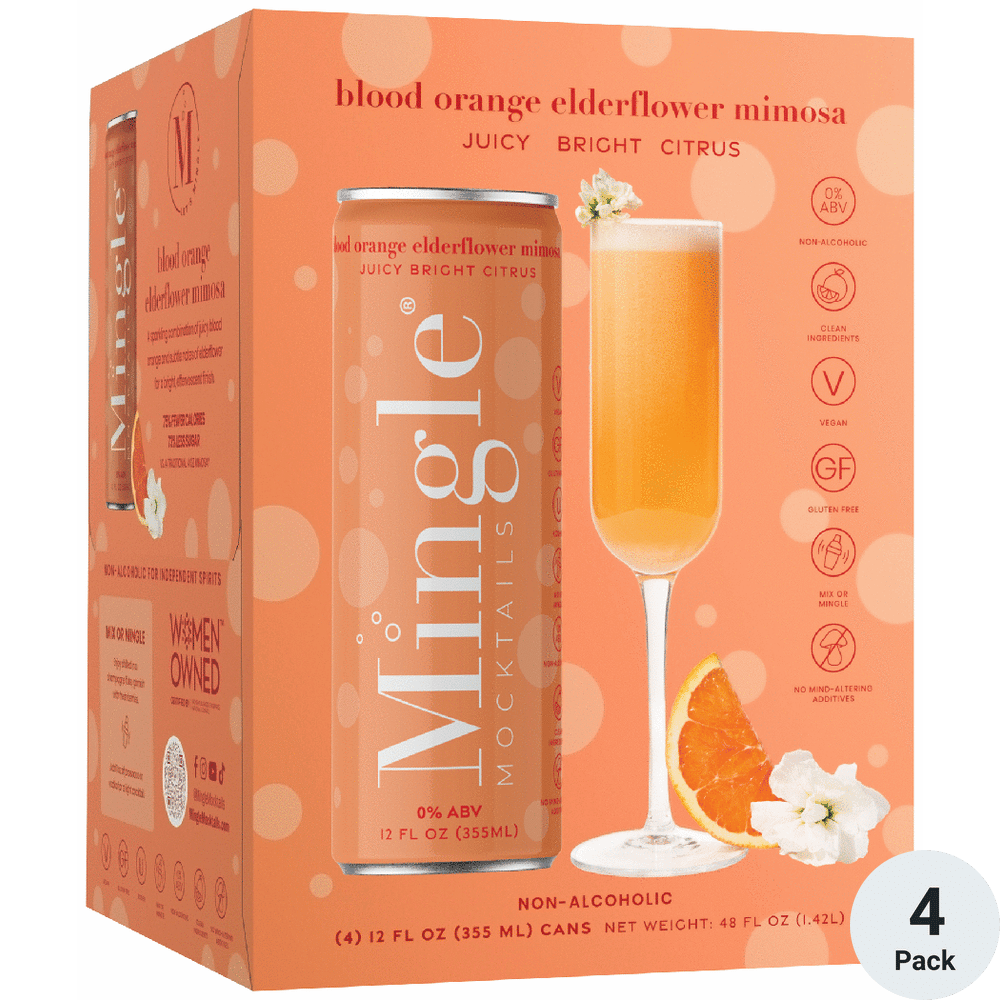 Mingle Non-Alcoholic Blood Orange Elderflower Mimosa | Total Wine