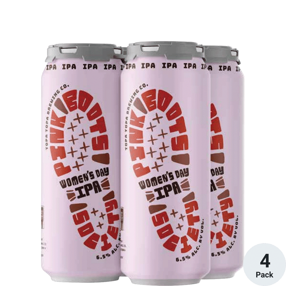 Topa Topa Women's Day IPA (Pink Boots Society Collab) 4pk-16oz Cans