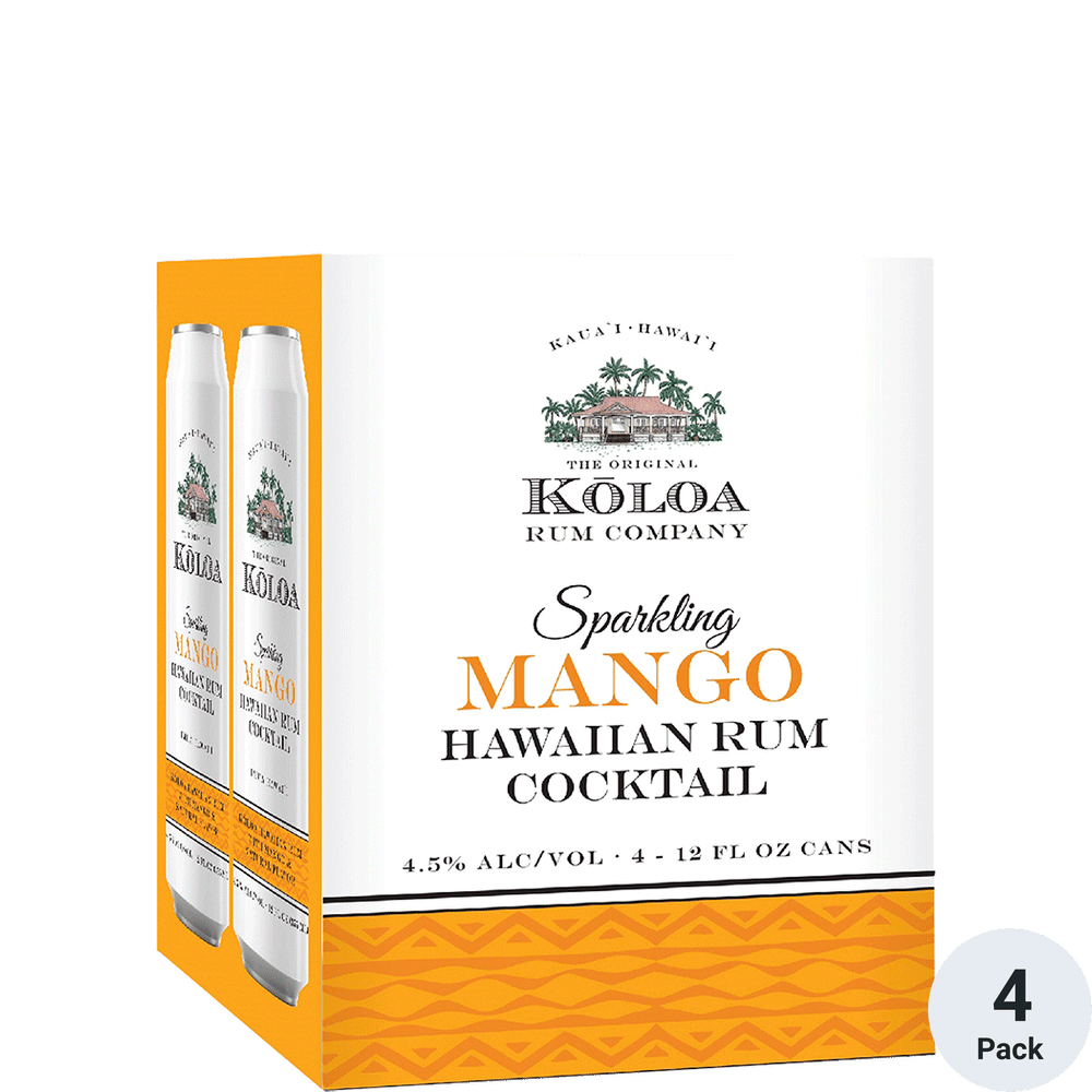 Koloa Sparkling Mango Hawaiian Rum Cocktail Total Wine & More