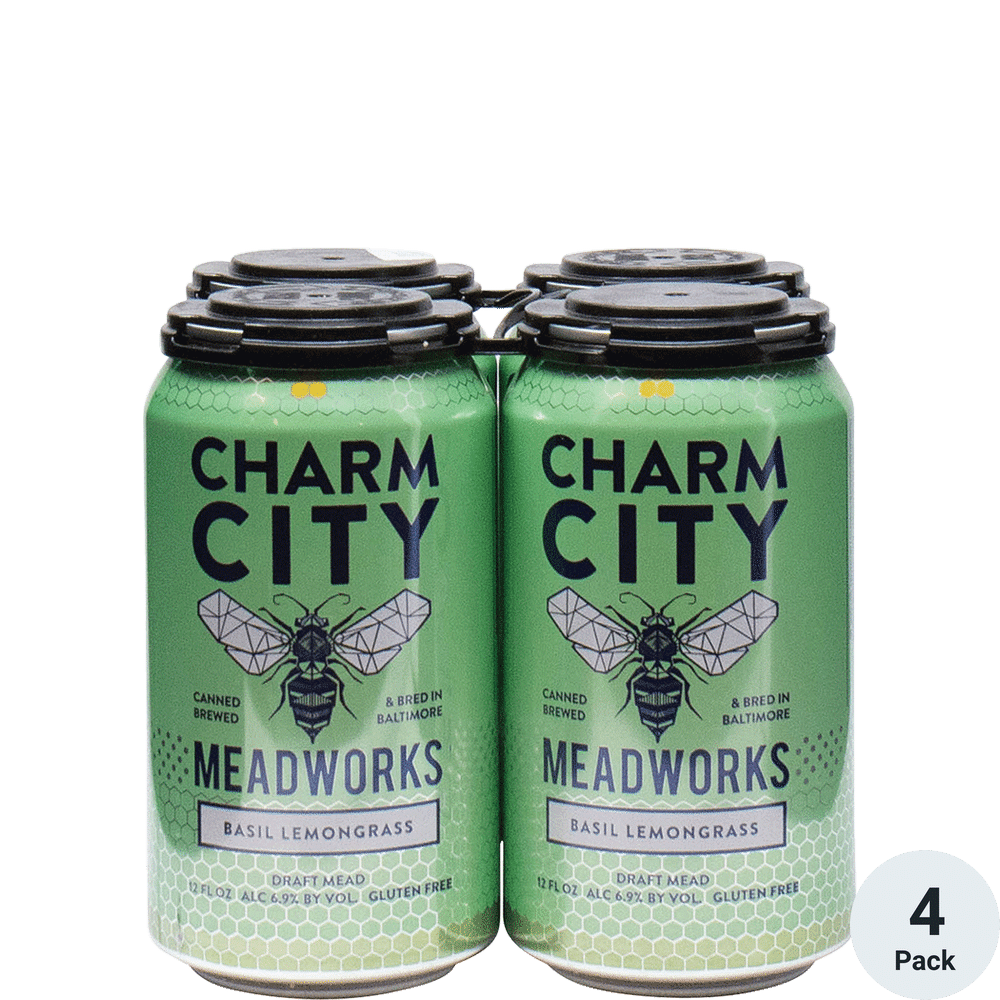 Charm City Meadworks Basil Lemongrass 4pk-12oz Cans