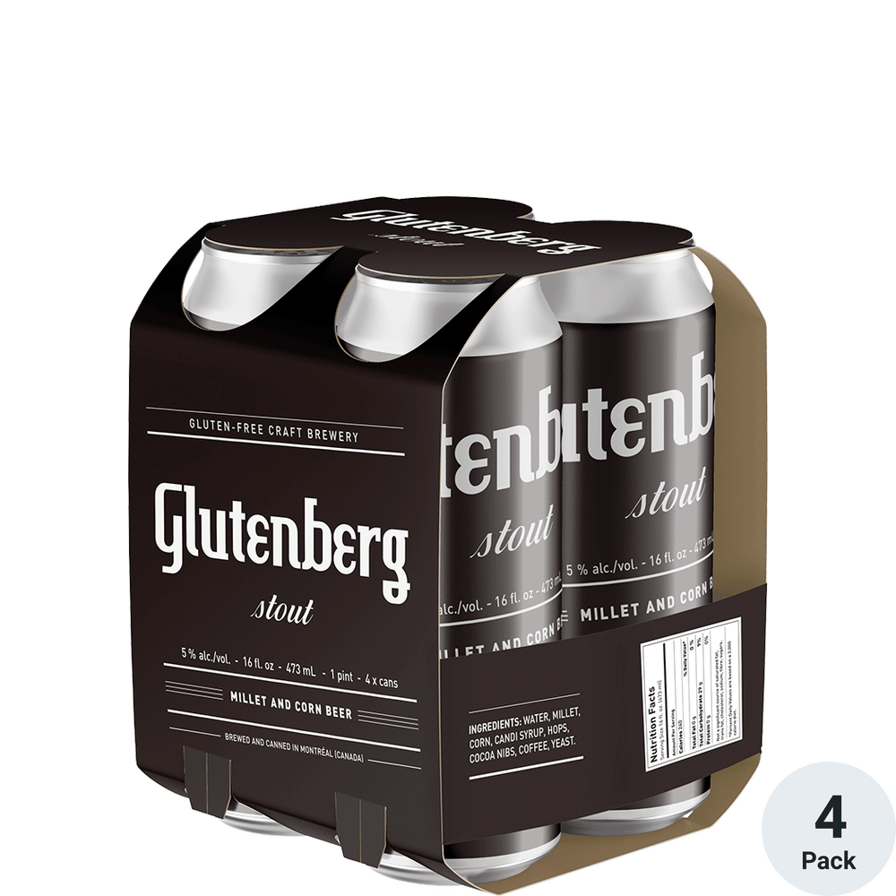 Glutenberg Stout 4pk-16oz Cans