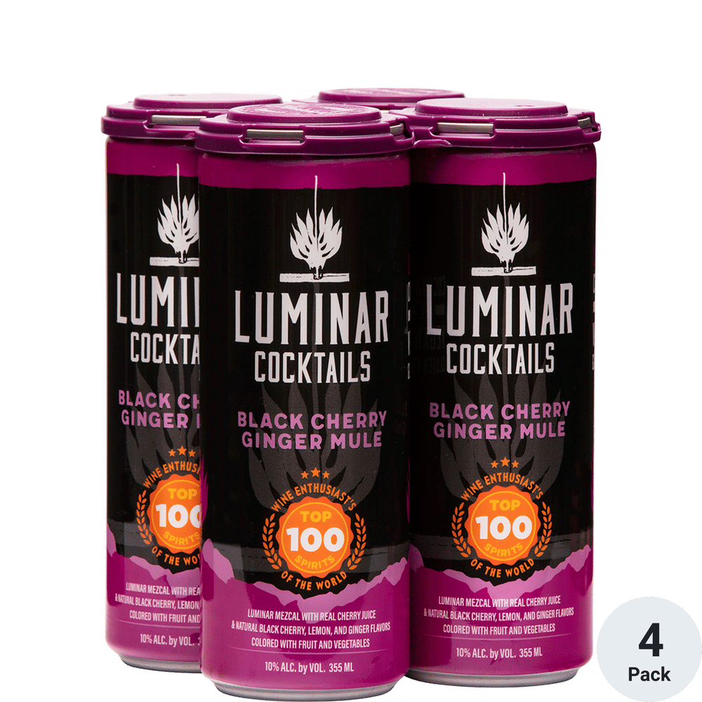 Luminar Black Cherry Ginger Mule Cocktail 4pk-12oz Cans