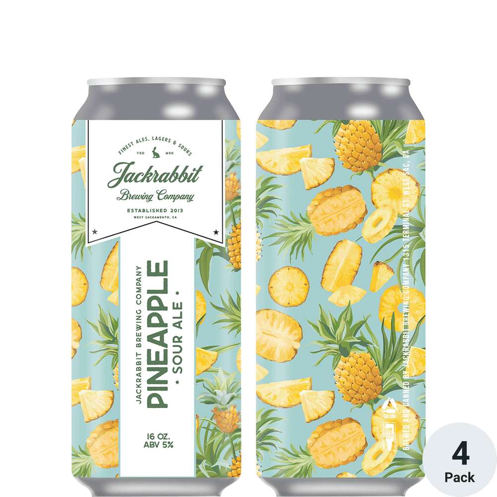 Jackrabbit Pineapple Kettle SOUR 4pk-16oz Cans