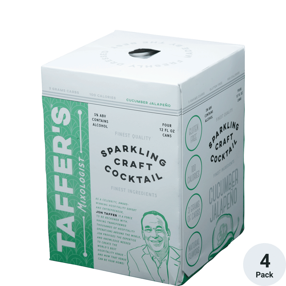 Taffer's Cucumber Jalapeno Sparkling Craft Cocktail Total Wine & More