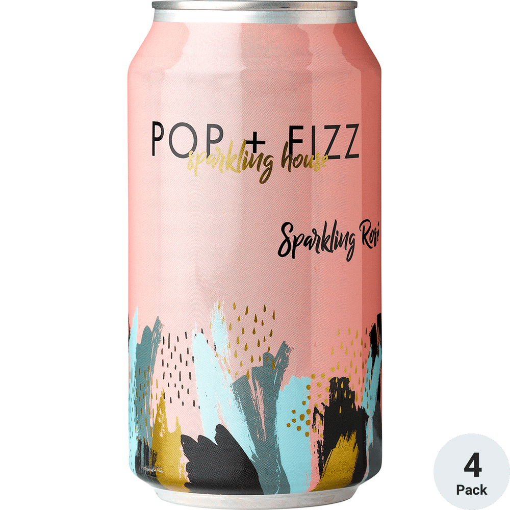 Pop + Fizz Sparkling Rose 4pk-355ml