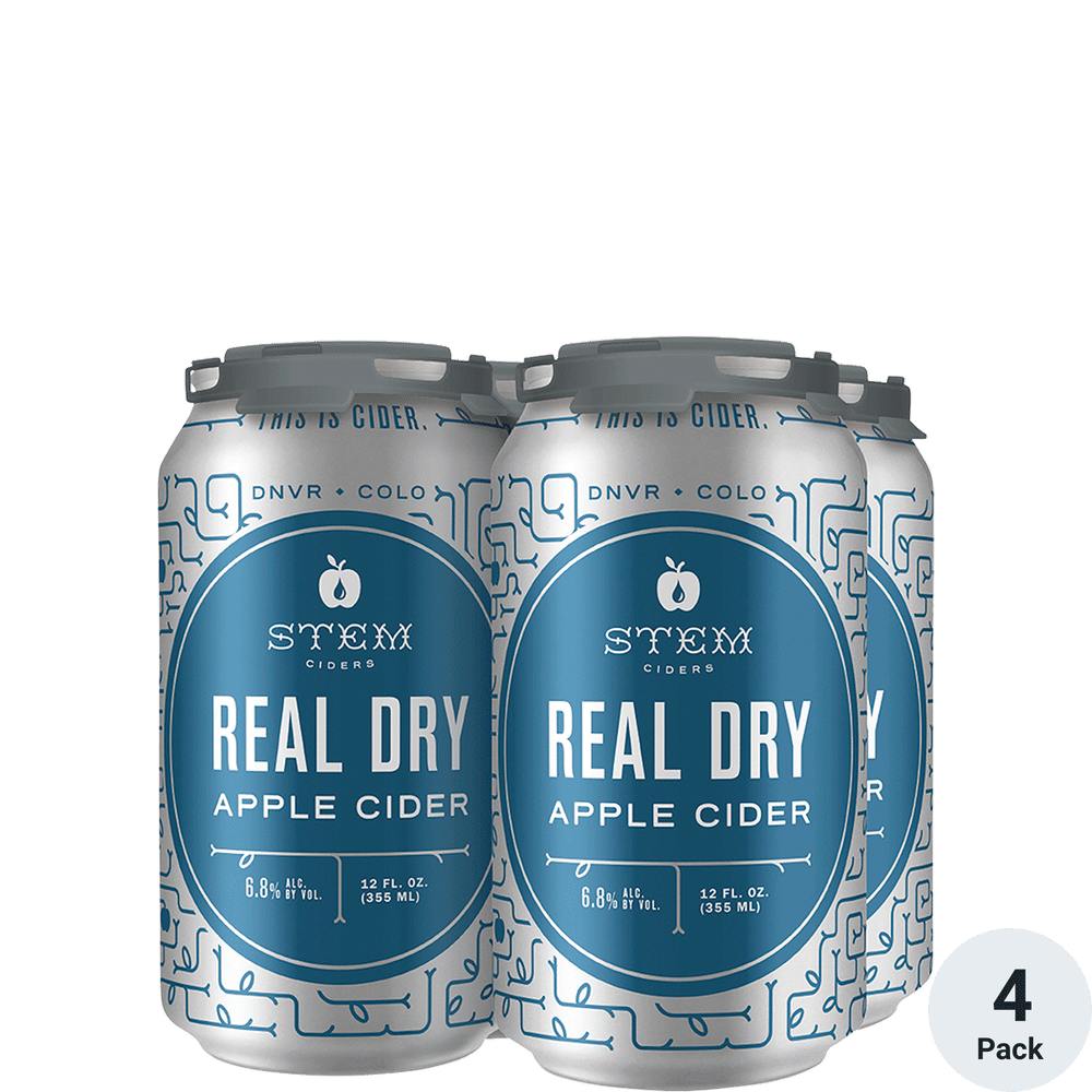 Stem Cider Real Dry 4pk-16oz Cans