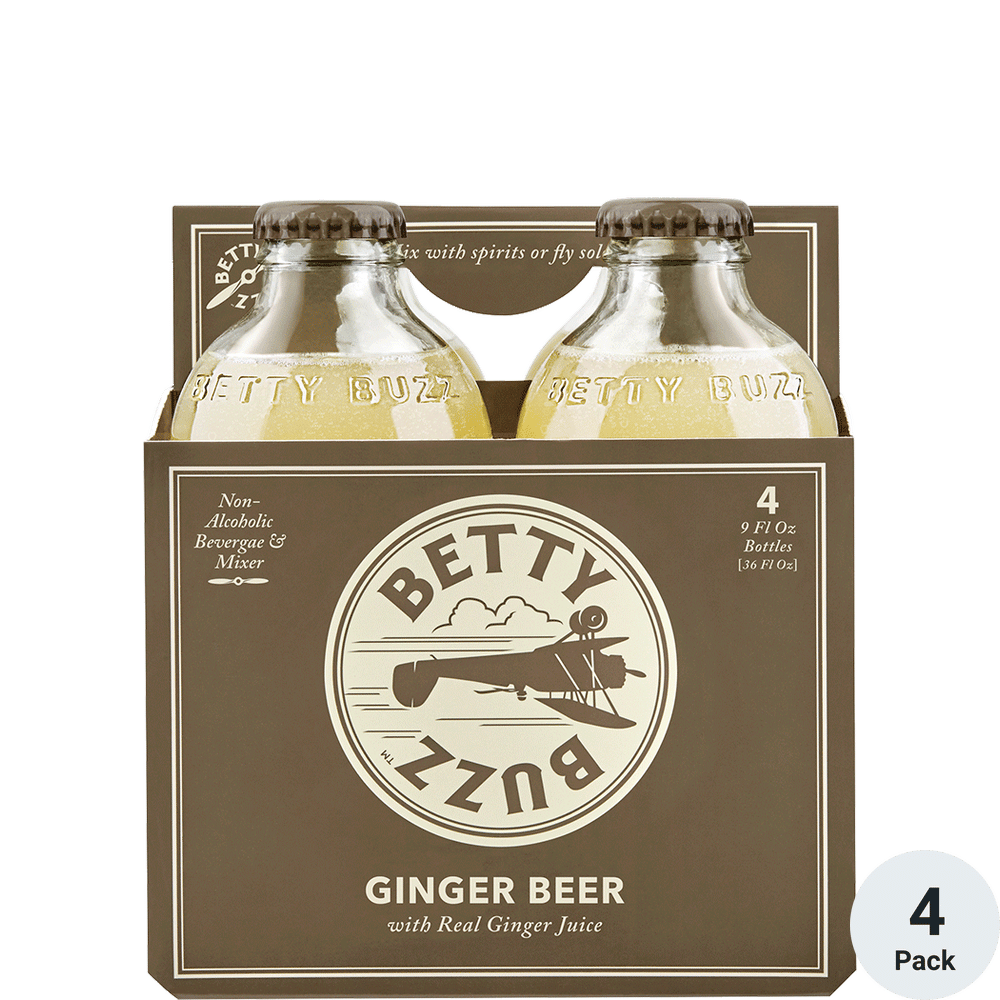 Betty Buzz Ginger Beer 4pk-9oz Btlsl