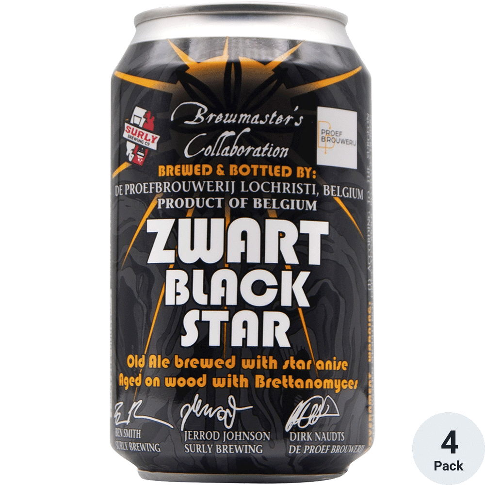 De Proef SURLY Zwart Black Star 4-11.2oz Cans