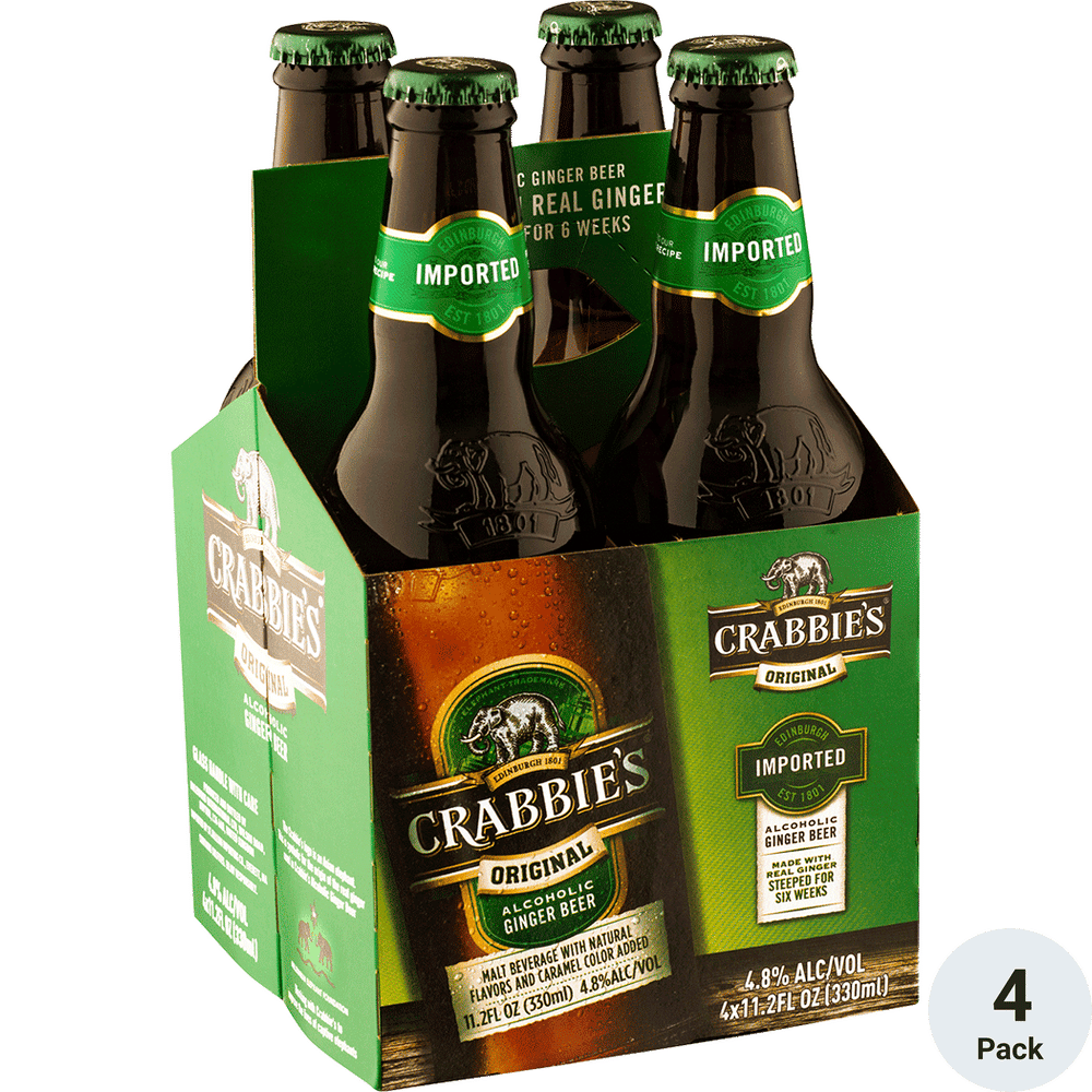Crabbies Original Alcoholic Ginger Beer 4pk-11oz Btls