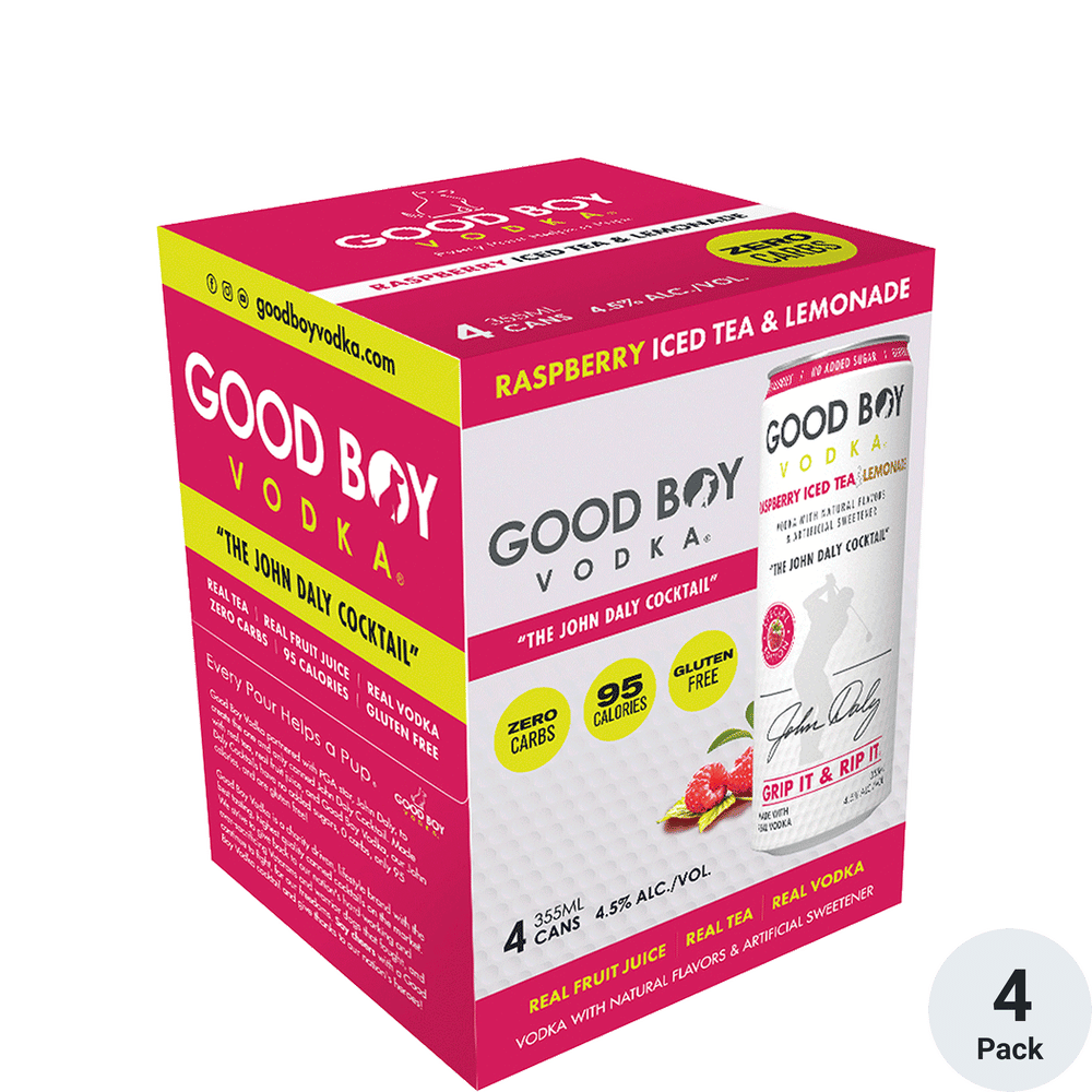 Good Boy John Daly Raspberry Iced Tea and Lemonade | Total Wine & More