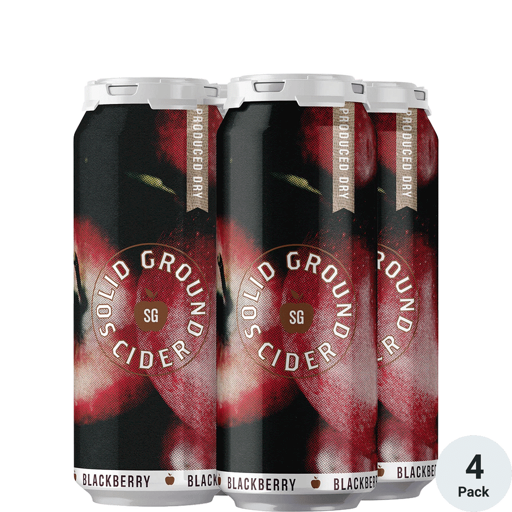 Solid ground blackberry cider total wine more
