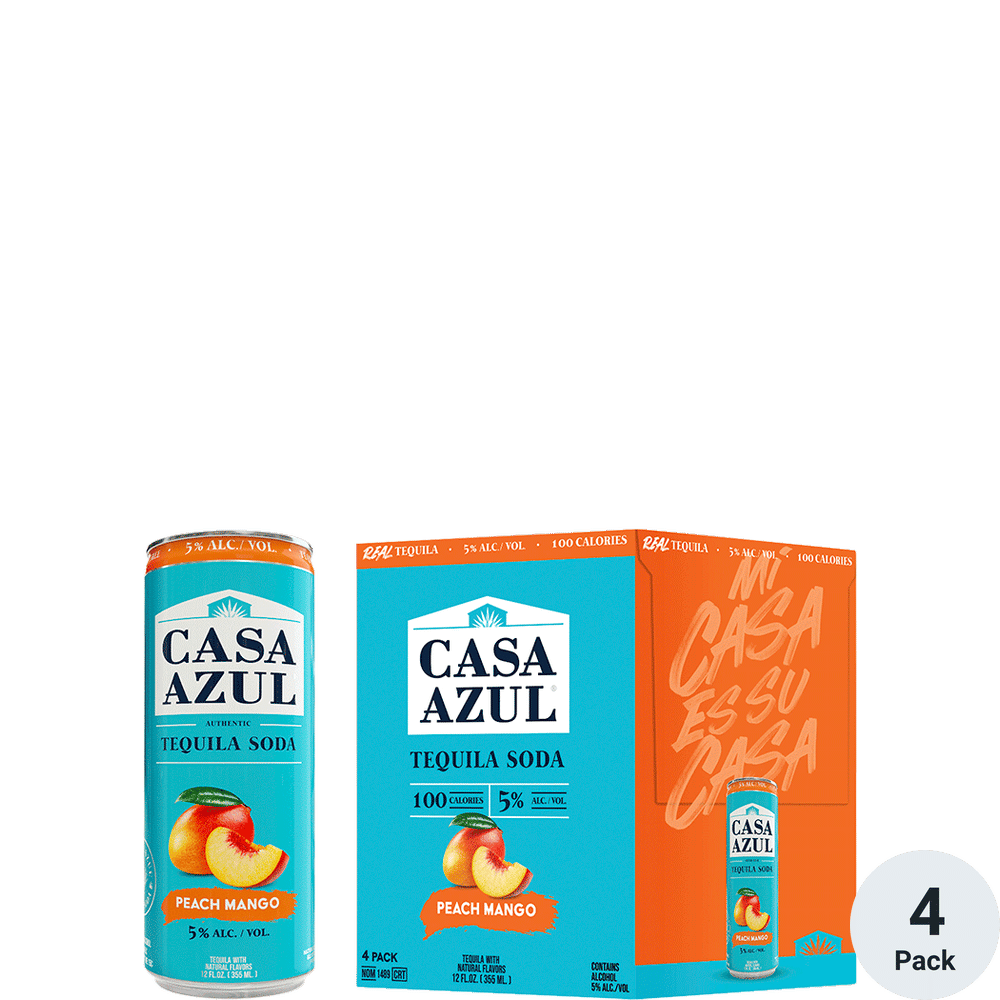 Casa Azul Peach Mango Tequila Soda Total Wine & More